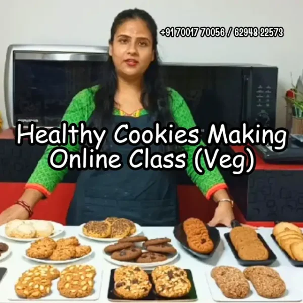 Healthy Cookies Making Online Class (Veg)