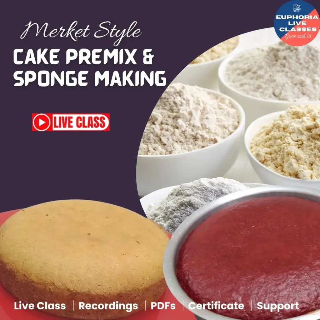 Cake Premix & Sponge Making Online Class (Veg)
