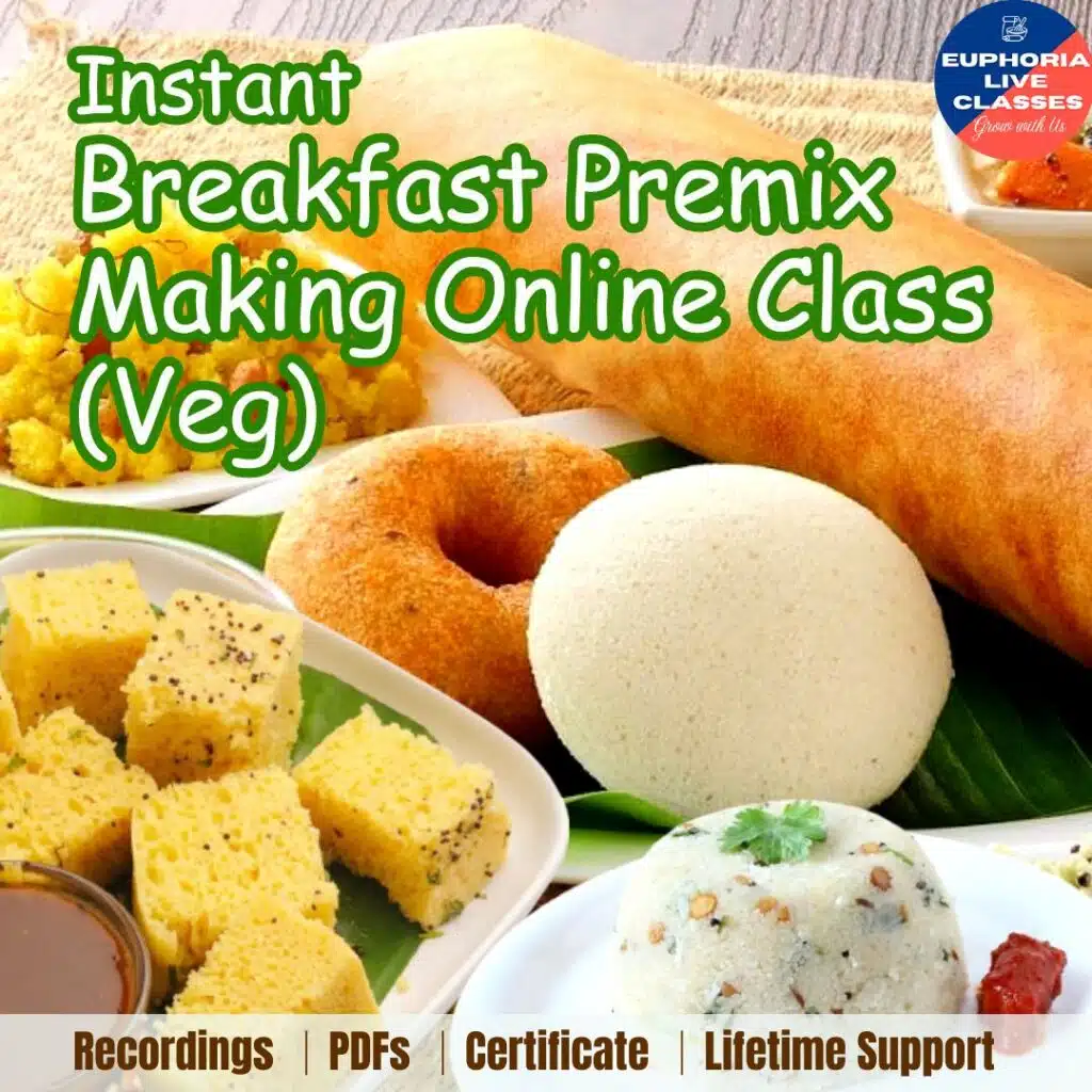 Instant Breakfast Premix Making Online Class (Veg)
