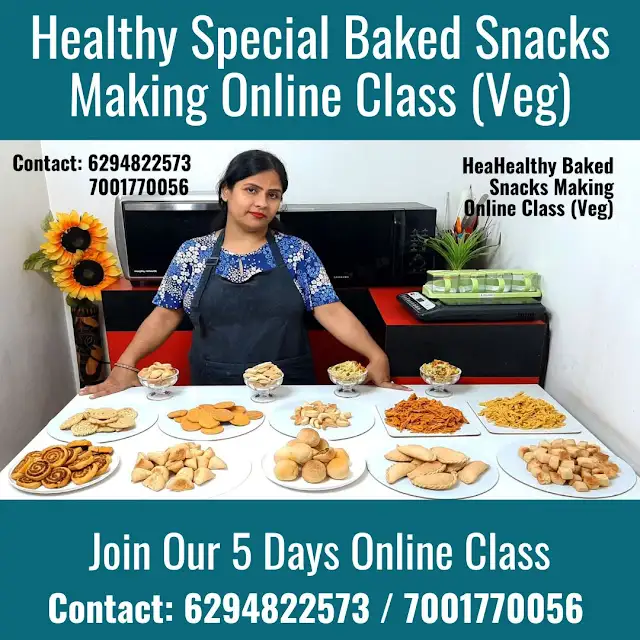 Healthy Special Baked Snacks Making Online Class (Veg)