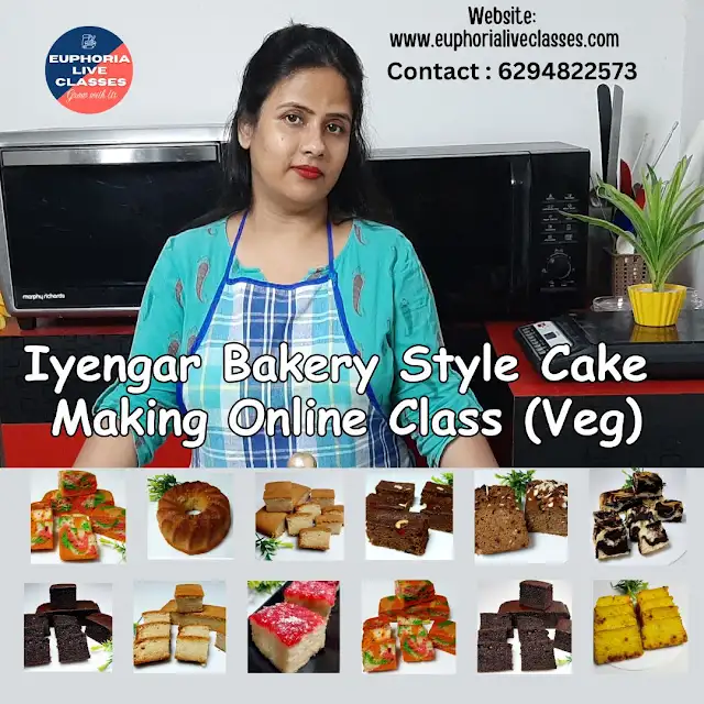 Iyengar Bakery Style Cake Making Online Class (Veg)