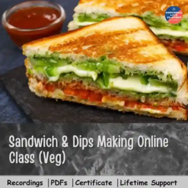 Sandwich and Dips Making Online Class (Veg)