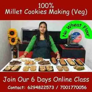Millet Special Cookies Making Online Class (Veg)