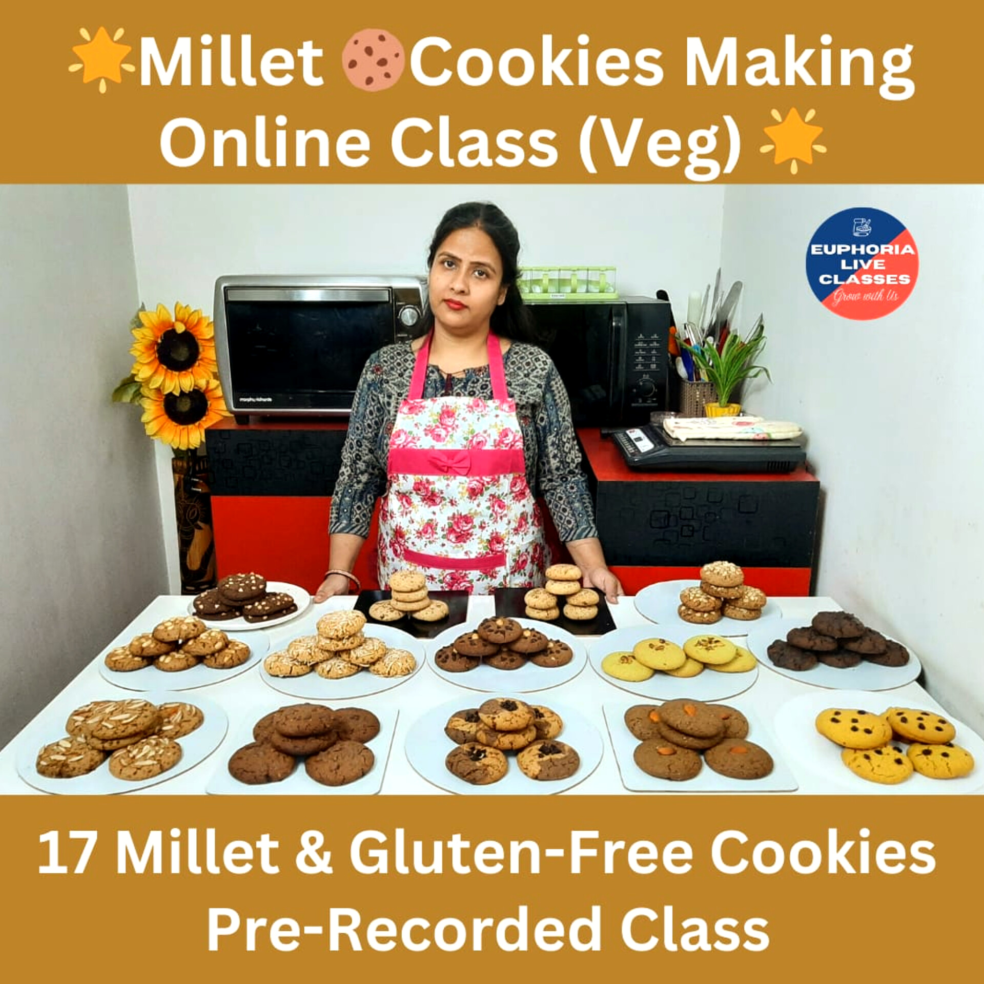 Millet Cookies Making Online Class (Veg)